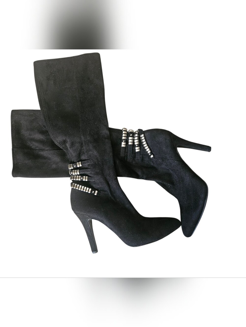 BCBGeneration Effie Suede Knee High Stiletto Boots Women 9.5M